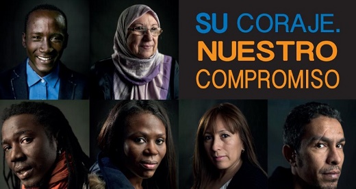 Cartel Exposición: “Su coraje. Nuestro Compromiso”